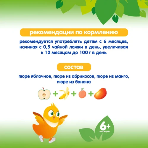 Пюре Черноголовка Тропический салат (6 мес.+), 85 г купить в Кишиневе