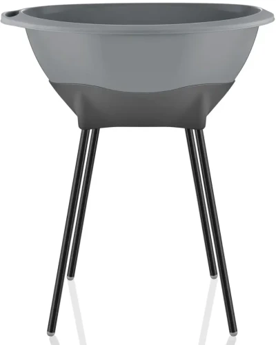 Ванночка элегантная со сливом BabyJem Серый, 83 см купить в Кишиневе