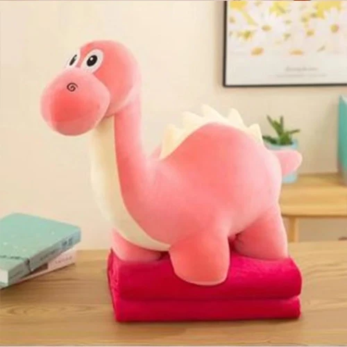 Мягкая игрушка ChiToys Dino с одеялом Розовый, 70 см купить в Кишиневе