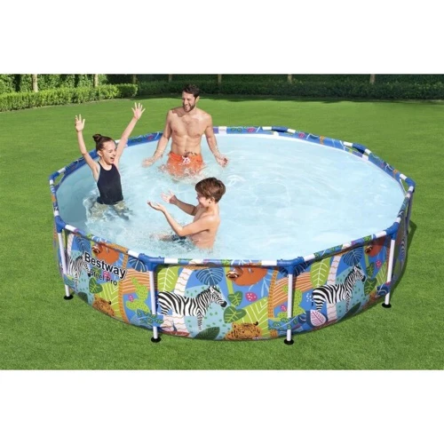 Piscină cu cadru metalic Bestway Steel Pro 305x66 cm, 4062 litri, model cu animale cumpăra în Chișinau