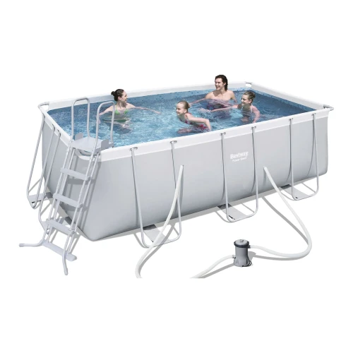 Каркасный бассейн Bestway Power Steel 412x201x122 см, 8124 л, с фильтрующим насосом купить в Кишиневе