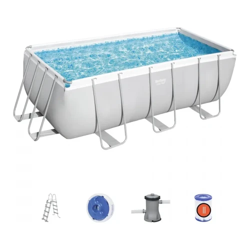 Каркасный бассейн Bestway Power Steel 412x201x122 см, 8124 л, с фильтрующим насосом купить в Кишиневе