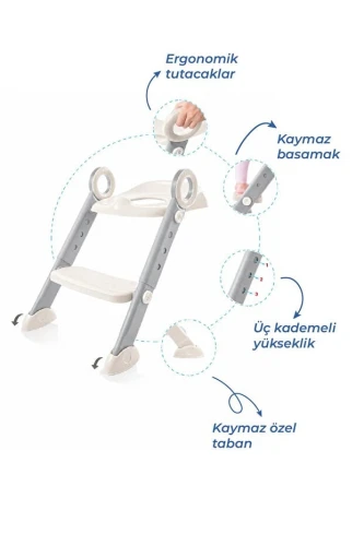 Colac pentru WC copii cu treaptă BabyJem Sand Beige, 24 luni+ cumpăra în Chișinau
