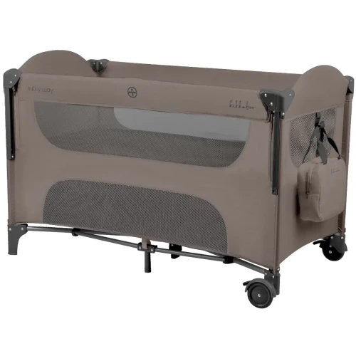 Patut pliabil KikkaBoo Milky Way Beige cumpăra în Chișinau