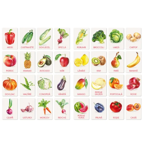 Set de carduri educative Dodo Legume și fructe cumpăra în Chișinau