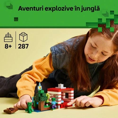 Set construcție Lego Minecraft The Tnt Jungle House, 287 elemente cumpăra în Chișinau