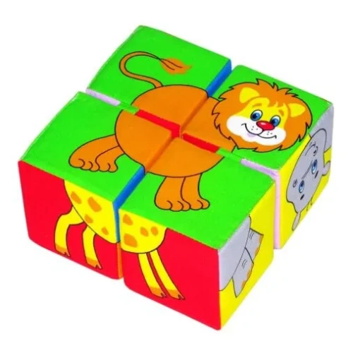 Кубики "Собери картинку" Животные Африки купить в Кишиневе