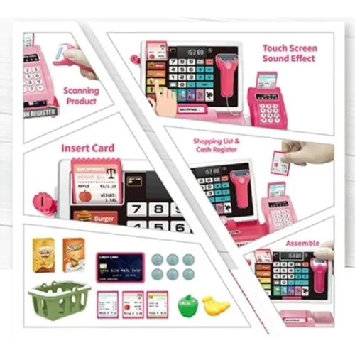 Кассовый аппарат Essa Toys Shopping Pink купить в Кишиневе