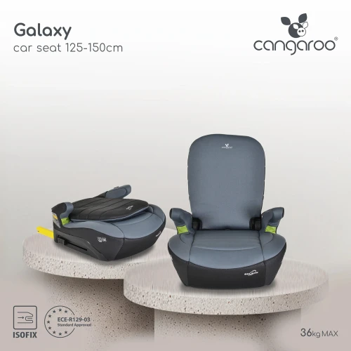 Автокресло-бустер 125-150 см (i-Size) Isofix Moni Galaxy Space-Grey купить в Кишиневе