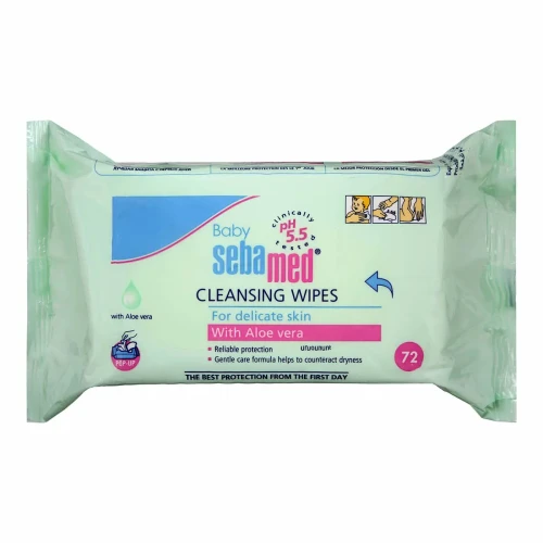 Влажные салфетки Sebamed Baby Aloe Vera, 72 шт. купить в Кишиневе