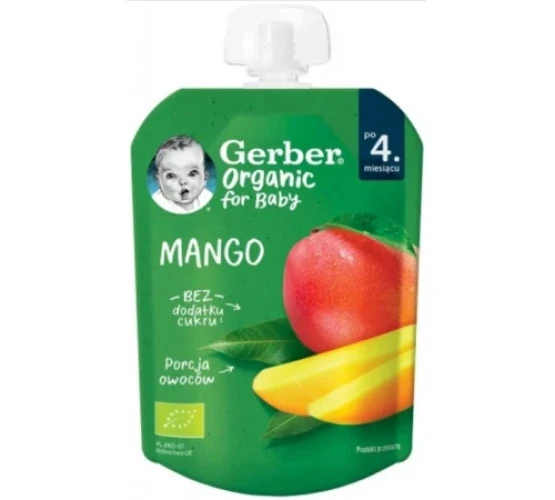 Пюре Gerber Organic Манго (4 мес+), 80 г купить в Кишиневе