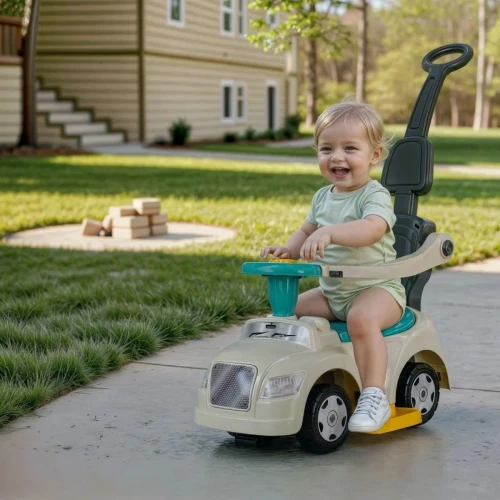 Толокар Dolu Ride-on 3 in 1 Grey & White купить в Кишиневе