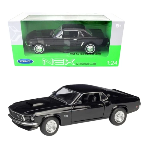 Mașină metalică Welly Ford Mustang Boss 429 1969, scara 1:24, neagră cumpăra în Chișinau