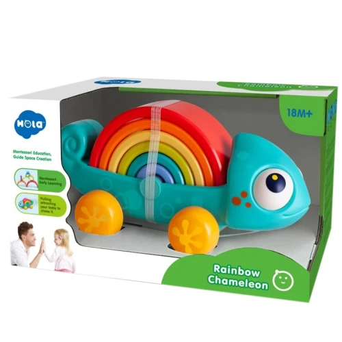 Jucarie de tras Hola Toys Rainbow Chameleon cumpăra în Chișinau