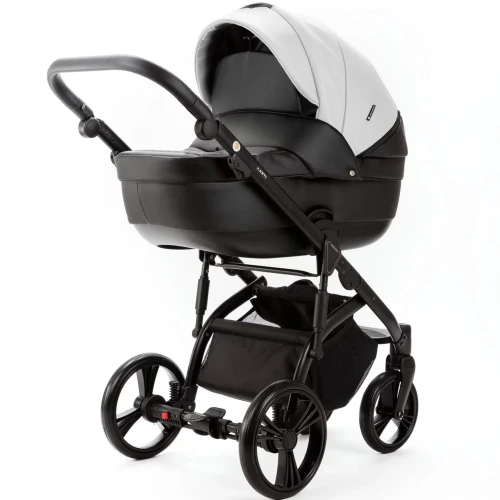 Коляска 2 в 1 Adamex Lanti Deluxe White Black купить в Кишиневе