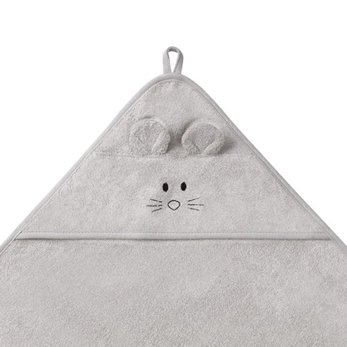 Prosop de baie BabyOno Mouse Grey, 100x100 cm cumpăra în Chișinau