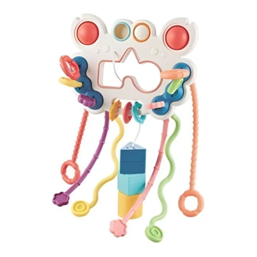 Jucărie senzorială 5 în 1 Chipolino Pull String Toy Butterfly, cu șnururi de tras cumpăra în Chișinau