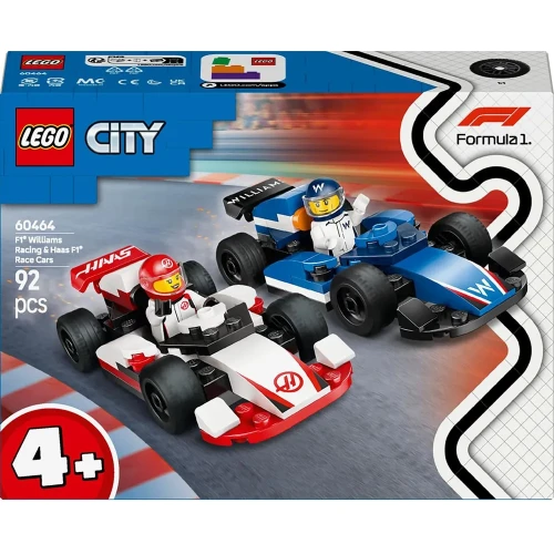 Set construcție Lego City F1 Williams Racing & Haas F1 Race Cars, 92 elemente cumpăra în Chișinau