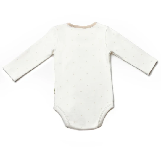 Body cu mânecă lungă BabyCosy Ecru & Ivory, 2 buc. (6-9L) cumpăra în Chișinau