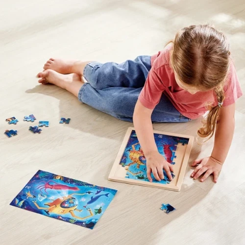 Puzzle Hape 2 în 1 Călătorie subacvatică, 48 elemente cumpăra în Chișinau