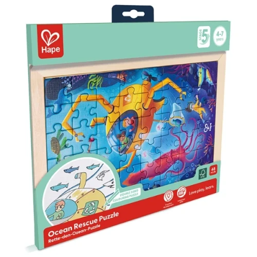 Puzzle Hape 2 în 1 Călătorie subacvatică, 48 elemente cumpăra în Chișinau