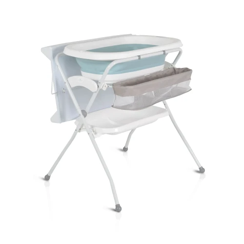 Пеленальный столик с ванночкой Moni Como Blue, 72x85x100 см купить в Кишиневе
