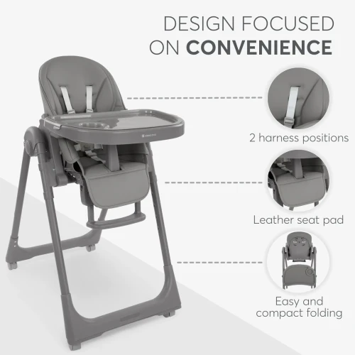 Scaun pentru hranire Kikkaboo Pastello 2 Grey cumpăra în Chișinau