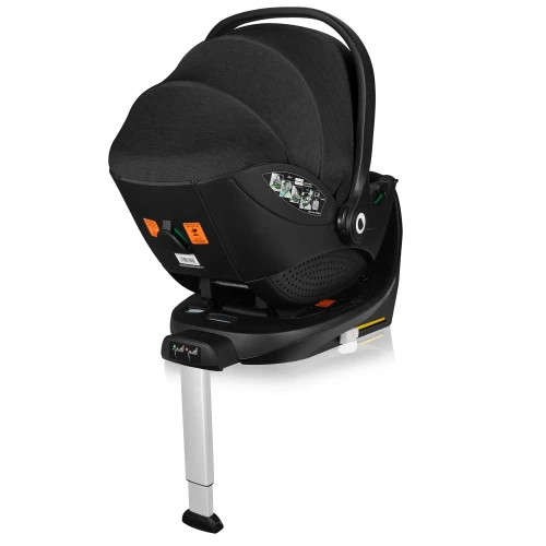 Комплект автолюлька 40-85 см и база Isofix (I-Size) Lionelo Moxie Black Carbon купить в Кишиневе