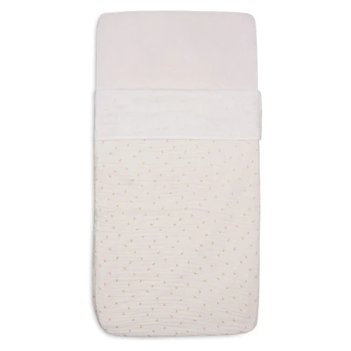 Простыня для детской кроватки Jollein Slub Ivory, 120x150 см купить в Кишиневе