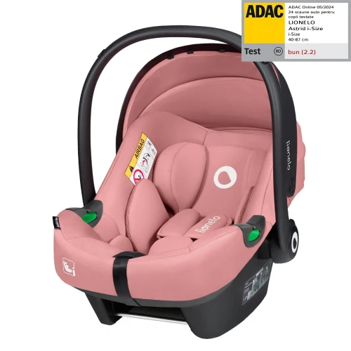 Автолюлька 40-87 см (I-Size) Lionelo Astrid Pink Coral купить в Кишиневе