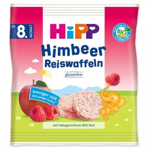 Печенье Рисовые HiPP с малиной 8 мес+ 30 гр купить в Кишиневе
