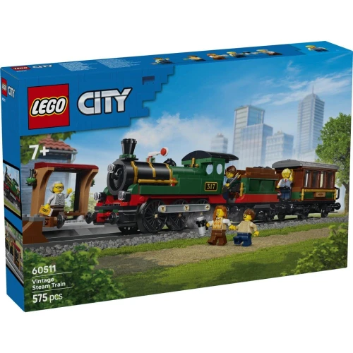 Set construcție Lego City Vintage Steam Train, 575 elemente cumpăra în Chișinau