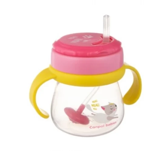 Поильник с трубочкой Canpol babies Cat 250 мл купить в Кишиневе