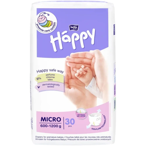 Scutece Bella Baby Happy Micro (0.6-1.2 kg), 30 buc. cumpăra în Chișinau