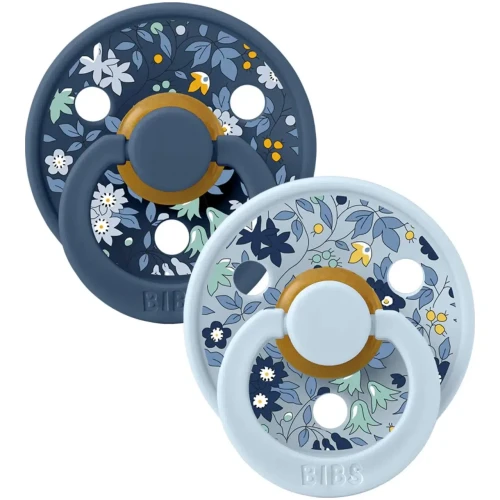 Пустышка круглая латексная Bibs Liberty Chamomile Lawn & Baby Blue (6-18 мес), 2 шт. купить в Кишиневе