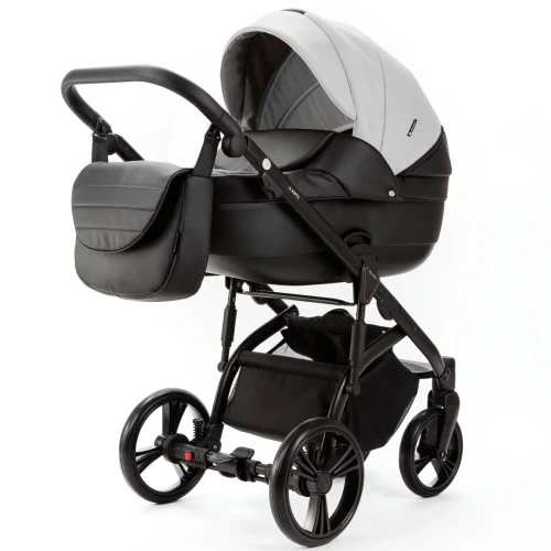 Коляска 2 в 1 Adamex Lanti Deluxe White Black купить в Кишиневе