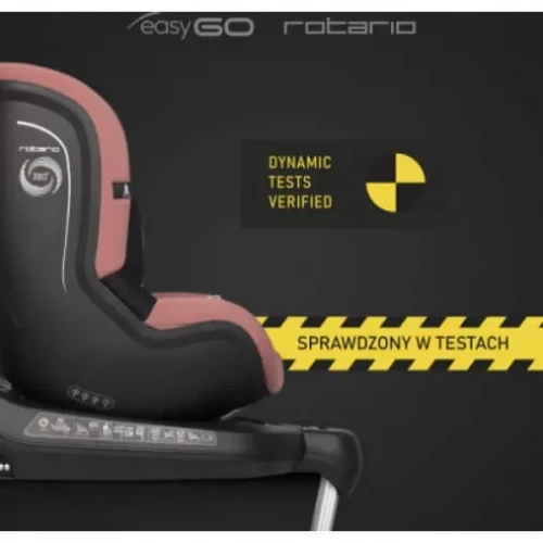 Aвтокресло 0-18кг с isofix Easy Go Rotario 2021 360* Rose купить в Кишиневе