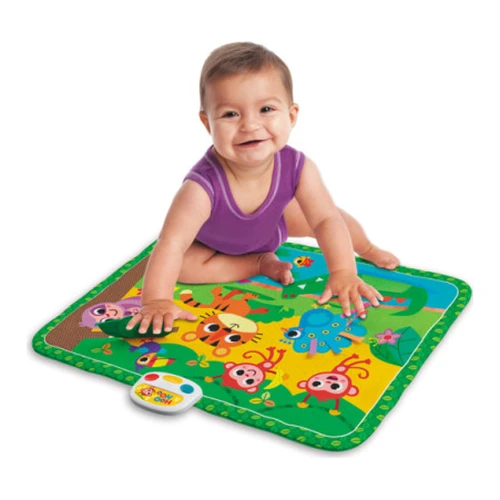Музыкальный коврик для малышей Kids Hits Jungle Pals, Друзья из джунглей, 80 x 60 см купить в Кишиневе