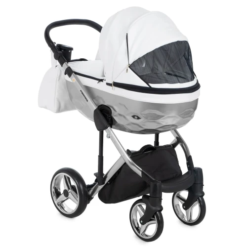 Коляска 2 в 1 Adamex Chantal Star White Silver купить в Кишиневе