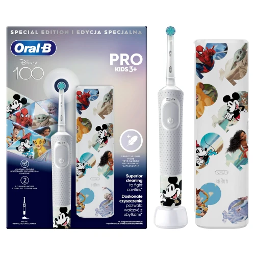 Детская электрическая зубная щётка ORAL-B Pro Kids Disney 100 (3 лет+) купить в Кишиневе