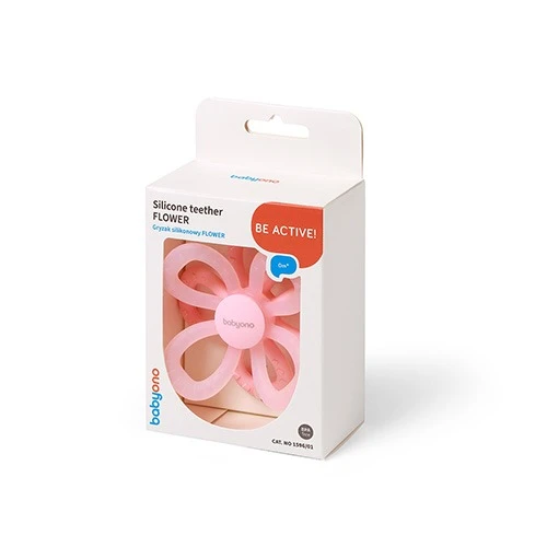 Прорезыватель для зубов BabyOno Flower Pink купить в Кишиневе