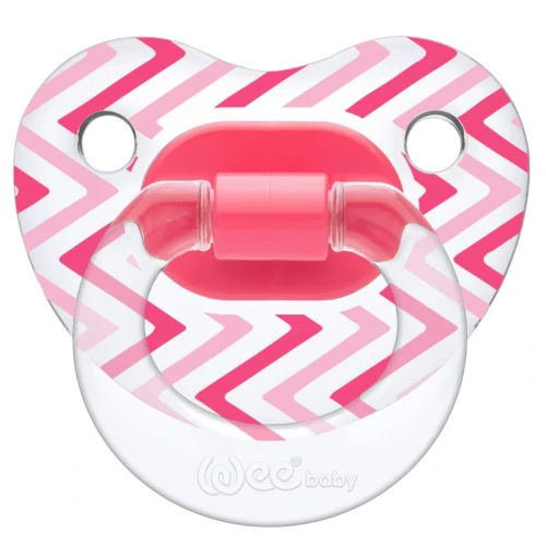 Пустышка ортодонтическая силиконовая WeeBaby Transparent Patterned в асс. 18 мес. + купить в Кишиневе