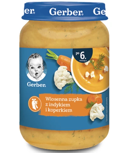 Суп-пюре Gerber с индейкой и овощами (6 мес+), 190 г купить в Кишиневе