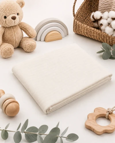 Пледик PernaMea Double Layer Ivory, 110x110 см купить в Кишиневе