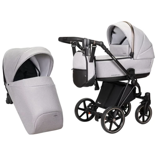 Коляска 2 в 1 Angelina Enigma Premium Light Grey купить в Кишиневе