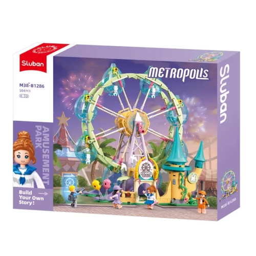 Конструктор Sluban Metropolis Ferris Wheel, 504 элементов купить в Кишиневе