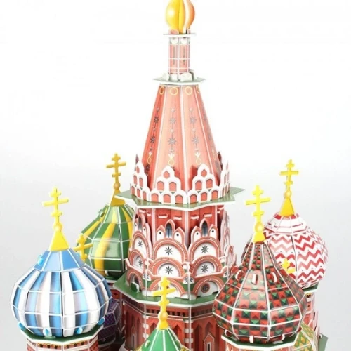 Puzzle 3D Cubic Fun St. Basil's Cathedral LED, 224 elemente cumpăra în Chișinau
