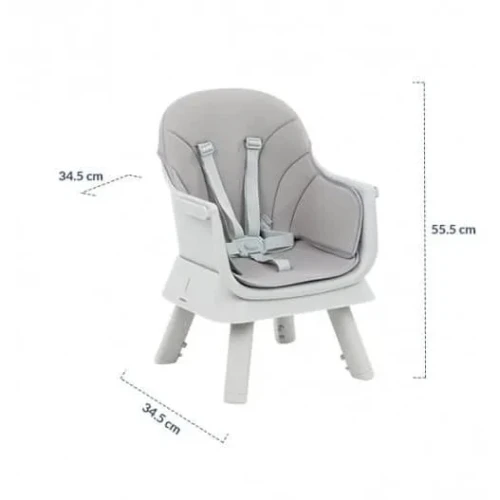Scaun pentru hranire 6 in 1 KikkaBoo Eat N Play Grey cumpăra în Chișinau