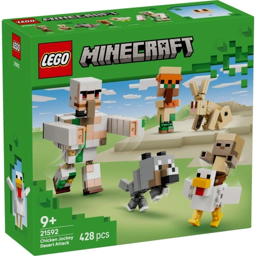 Set construcție Lego Minecraft Chicken Jockey Desert Attack, 428 elemente cumpăra în Chișinau