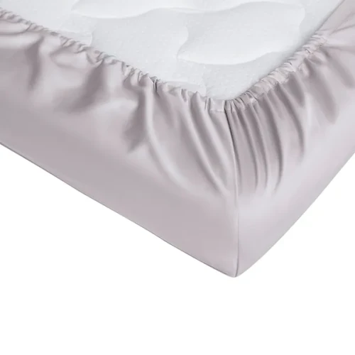 Cearsaf de pat pe elastic Perina Sateen Premium Gri, 120x60 cm cumpăra în Chișinau